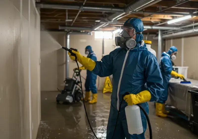 Basement Sanitization and Antimicrobial Treatment process in Rockwell, AR